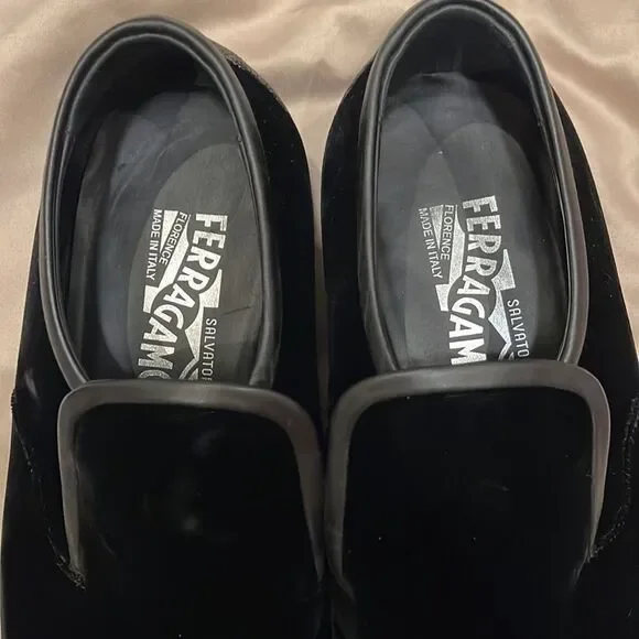 Salvatore Ferragamo suede mens loafer